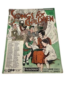 Songs For Children Vintage Songbook No. 5 1934 Amsco Music Over 200 Songs Games - Picture 1 of 8