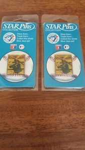 TORONTO BLUE JAYS DEVON WHITE LAPEL PINS (2) *NEW IN PACKAGE* - Picture 1 of 3