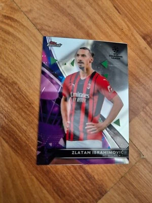 TOPPS FINEST UCL CHAMPIONS LEAGUE 21/22 ZLATAN IBRAHIMOVIC AC MILAN CARD #37 - Image 1 of 2