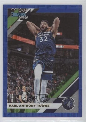 2019-20 Panini Donruss Blue Infinite /35 Karl-Anthony Towns #123 - Image 1 of 2
