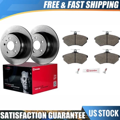 Rotor de freno delantero Brembo 6 y pastillas para Volkswagen Corrado 1994 Foto 1 de 4