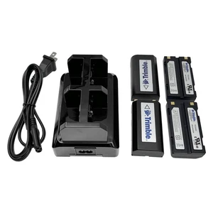 1pc Four Ports Charger +4Pcs 3400mAh/7.4V Battery For Trimble 5700 5800 R8 R7 - Picture 1 of 5