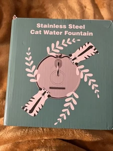 Cat Water Fountain Stainless Steel: 74Oz/2.2L Cat Fountain for Drinking - Pet Wa - Picture 1 of 5