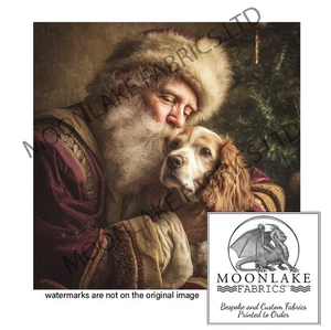 Cocker Spaniel Vintage Painted Style A 100% Natural Cotton or 290gsm 100% Cotton - Picture 1 of 3