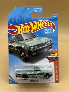 2018 Hot Wheels HW Hot Trucks 4/10 Green Datsun 620 #9 1:64 Scale Diecast Truck - Picture 1 of 5