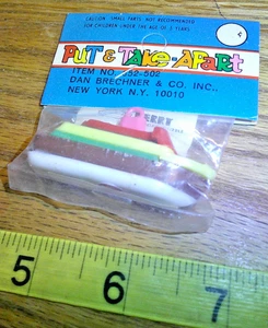 original vintage puzzle plastic put together ship original packaging Hong Kong - Picture 1 of 2