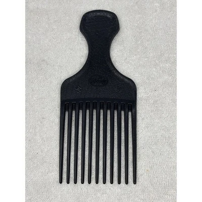 Vintage Goody Hair Pick Textured Plastic Handle Lift Comb 6.5" Black - Image 1 of 4