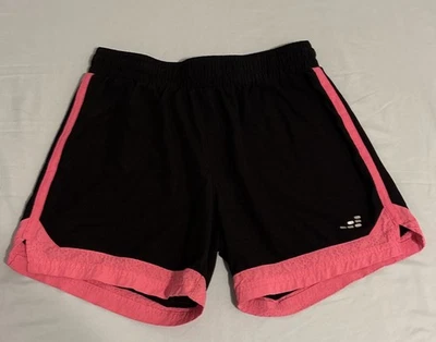 BCG Girls Size L (12-14) Black Pink Athletic Micro Shorts B23 - Image 1 of 4