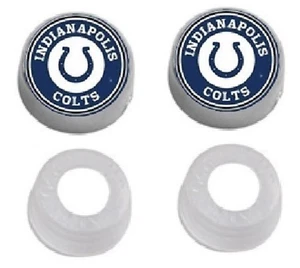 DOS NFL Cromo Cubierta de Perno Placa de Matrícula Tapa de Tornillo para Indianapolis Colts - Imagen 1 de 3