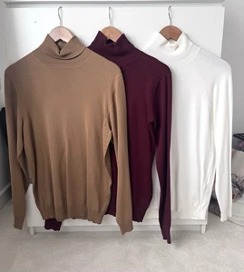 Zara/Faraud Men’s Turtle/Roll Neck Fine Knit Jumper Sweater. UK Small (see Desc) - Picture 1 of 13