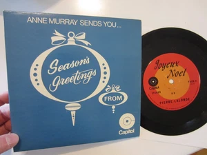 ANNE MURRAY / PIERRE LALONDE canada 7'' SEASON'S GREETINGS from CAPITOL 45 vinyl - Picture 1 of 6