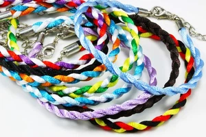 Armband 20 cm Stoffarmband Freundschaftsarmband Partnerarmband geflochten, AA-10 - Bild 1 von 11