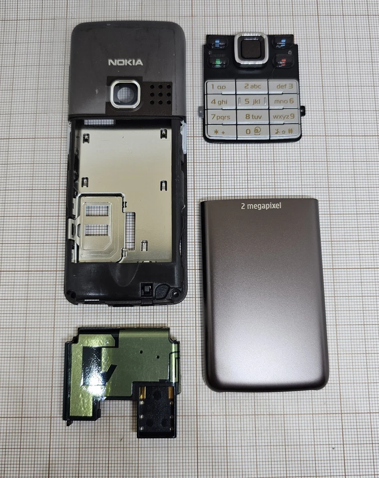 Nokia 6300 Parts MIX Brown + keypad latin NEW EOL PARTS - Image 1 of 1