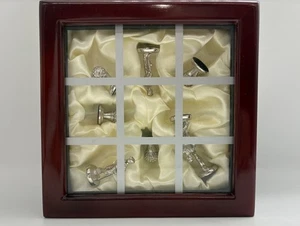 Tic Tac Toe Golf Coffee Table Game In Satin Lined Wood Box (x) - Picture 1 of 5