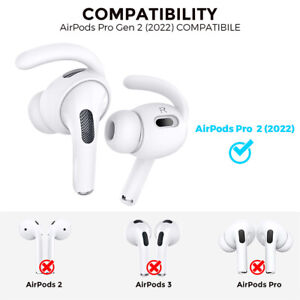 For Apple AirPods 1 2 Pro Soft Silicone Ear Hook Earbud Slip-Proof Case Cover