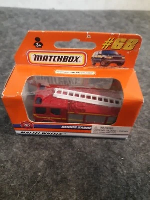 Matchbox #68, Dennis Sabre Fire Truck, 1998 New In Box - Image 1 of 4