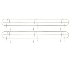Drahtregal Rückleiste, passt auf 36" breites Drahtregal, Chromfarbe, 2er-PACK - Bild 1 von 2