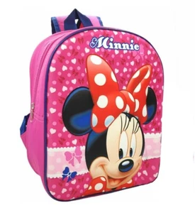 Minnie Mouse Disney Pizzo Mochila 3D Escuela Infantil Tiempo Libre - Imagen 1 de 1
