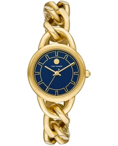 Tory Burch Women Gold-Tone Stainless Steel Link Bracelet Watch NWT 298$ - Picture 1 of 11