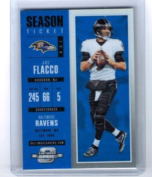 2017 Panini Contenders Optic Joe Flacco Blue Prizm #'ed 28/99 - Image 1 of 1