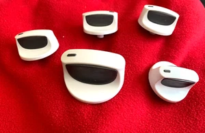 original Set of 5 Washer Knobs Kenmore Series 300 part W10534632 - Picture 1 of 3