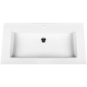 Veroni Solid Surface Mineralguss Waschbecken Waschtisch 80cm - Bild 1 von 2