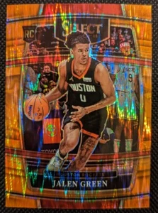 2021-22 Panini Select JALEN GREEN RC #7 Concourse Orange Flash Houston Rockets - Picture 1 of 2