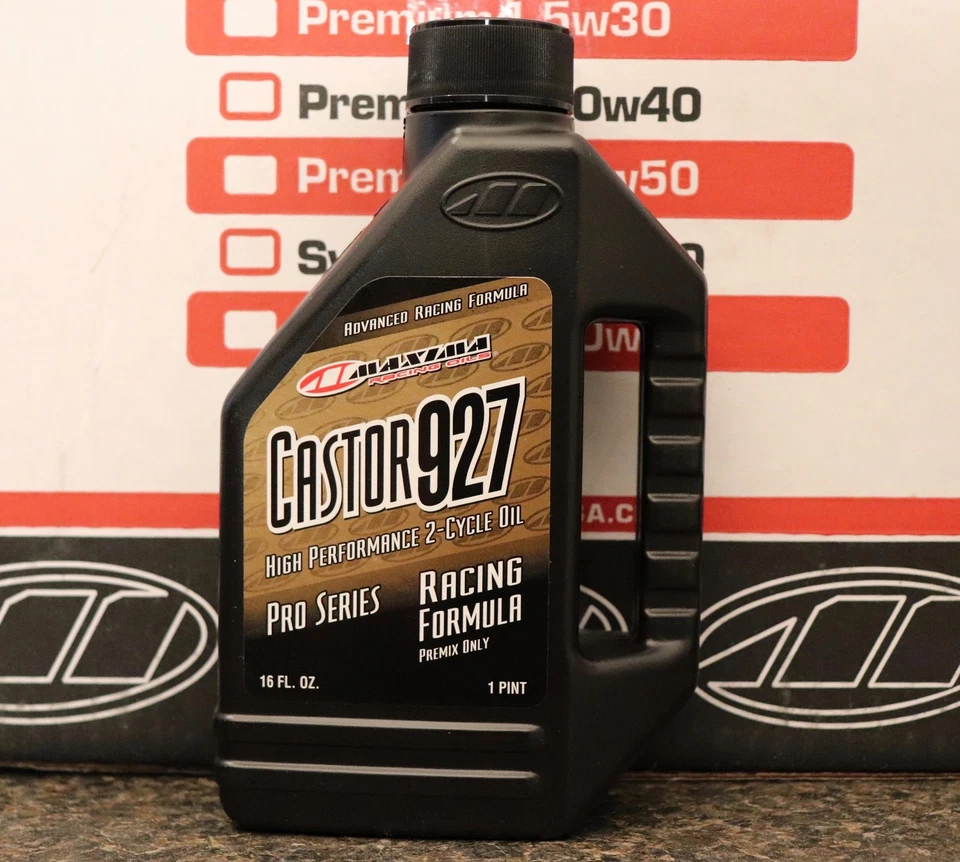  Aceite Máxima Castor 927 16 oz 2 tiempos premezcla serie Pro carreras: ¡ENVÍO RÁPIDO!!! Foto 1 de 1