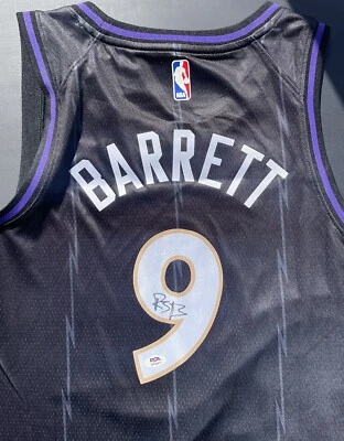 RJ Barrett Signed Autographed Toronto Raptors Jersey Psa/Dna Coa Canada - Image 1 of 4