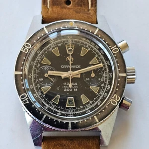 CARRONADE-20 ATM-ACCIAIO-OVERSIZE (38 MM)-CASSA A VITE-LANDERON 248-SUB 200 M - Picture 1 of 24