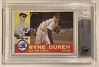 1960 Topps RYNE DUREN Signed Baseball Card #204 Beckett BAS New York Yankees