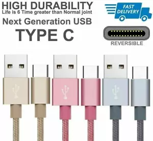 Charging Cable For Samsung Galaxy Tab A Type C USB-C Sync Fast Charger Data Lead - Picture 1 of 18