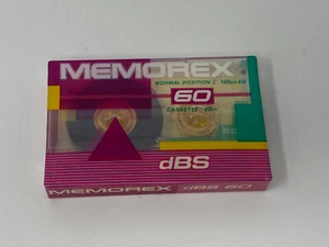 Memorex dBS 60 Cassette Tapes Brand New Still Sealed - Never Used - Picture 1 of 5