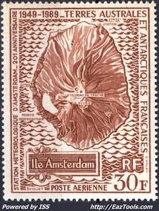 T.A.A.F. POSTE AERIENNE 20 ANS STATION METEO N° 22 NEUF ** SANS CHARNIERE - Picture 1 of 1