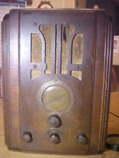 1936 Crosley Olympia Tube Tombstone Radio -Not Working - Great Wood Cabinett