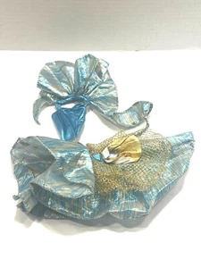 1985 Jem and the Holograms Moroccan Magic Dress Glitter Gold Blue Vintage Access - Picture 1 of 7