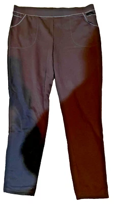 Leggings Cuddl Duds Climate Right para mujer L Comfort Core negros con bolsillos Foto 1 de 3