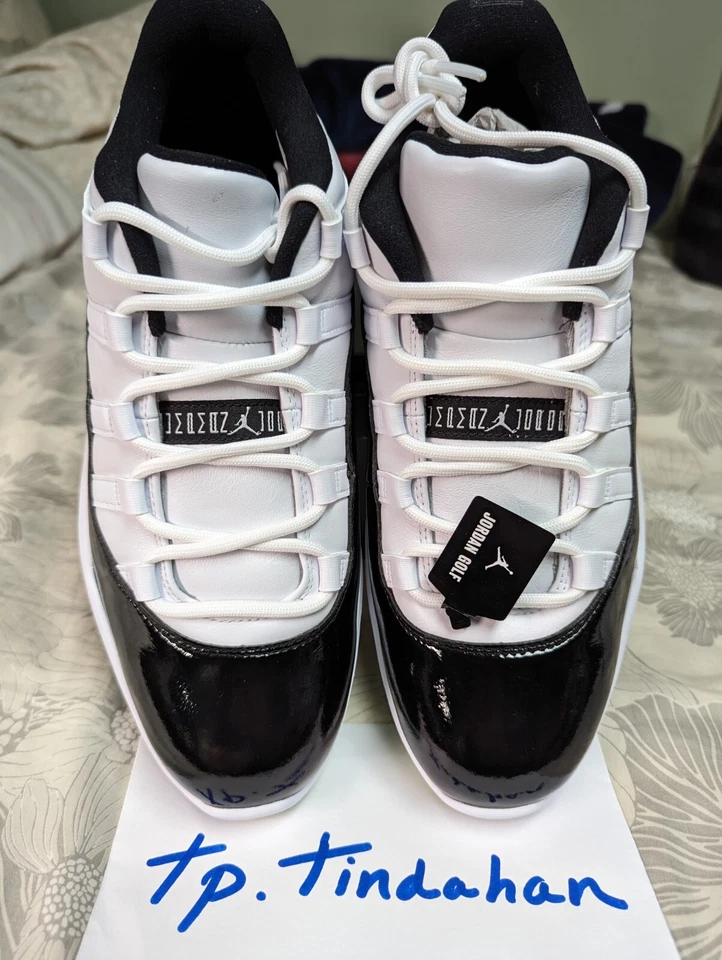 Nike Air Jordan XI 11 Low Golf Concord Blanco Negro AQ0963-101 Talla 10 Foto 1 de 4