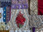Sari / Saree  Scrap. Snippets, Heavily Embellished, Pieces Slow Stitching Set M2