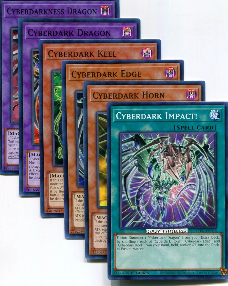 CYBERDARK IMPACT! & CYBERDARK ENGINE 1ST ED COMMON NM/MINT LDS1-EN038 & MORE - Image 1 of 1