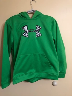 Under Armour Hoodie Youth XL Extra Large Green Loose Fit Pullover YXL Athletic - Image 1 of 4