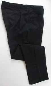 LANDS END Negro Uniforme Escolar Elastizado Pierna Lápiz Chino Pantalones Mujer 12 NUEVO - Imagen 1 de 9