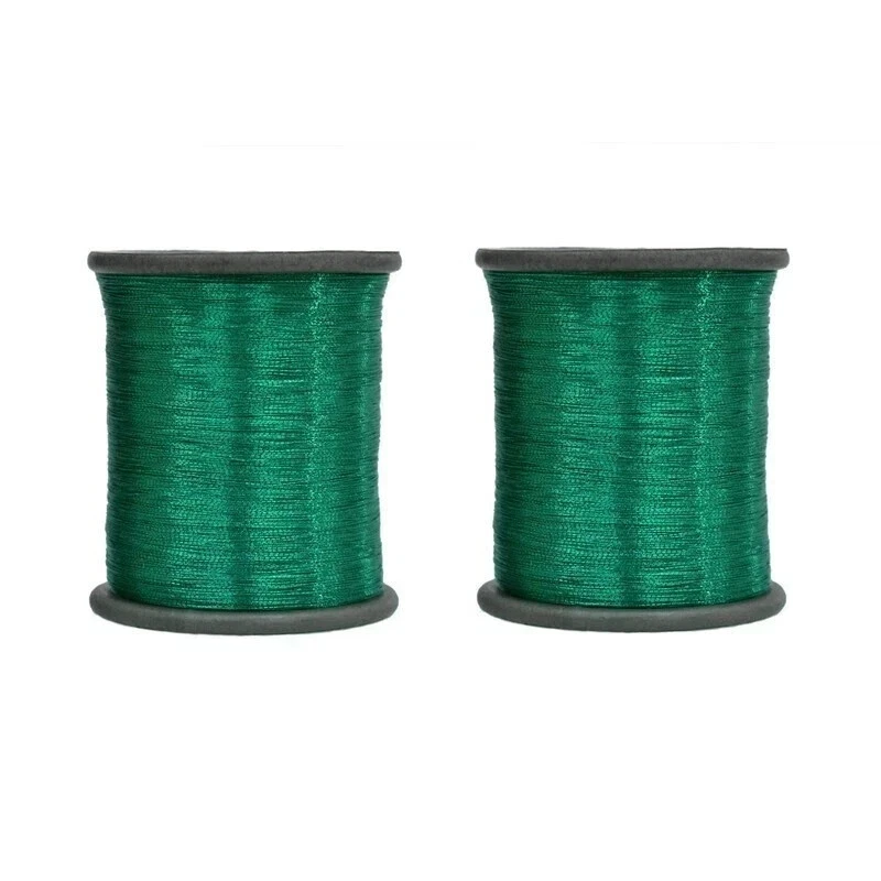 Cotton Metallic Zari Thread For Embroidery 0.1Mm 100 Gram- Pack Of 2 Roll - Image 1 of 1