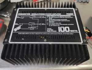 Vintage Sanyo PA6100 100W Mobile Stereo Power Amplifier AS IS!!! - Picture 1 of 6