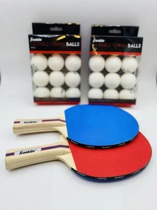Franklin Set Paddle 2 Giocatori con 2 Scatole di NUOVE Palline da Ping Pong Set - Foto 1 di 1