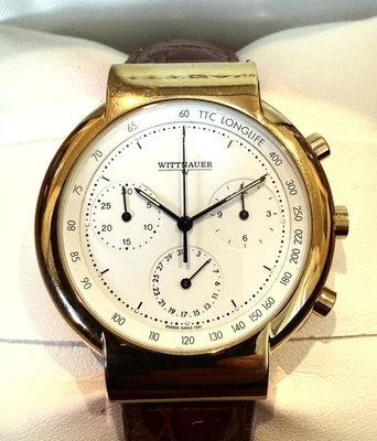 Vingate Wittnauer Triple Chronograph Men's Watch w/Box - New Old Stock - Image 1 of 4