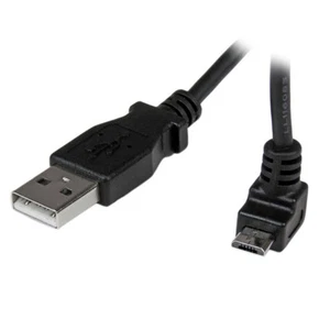 StarTech.com 1m Micro USB Cable Cord - A to Up Angle Micro B - Up Angled Micro - Picture 1 of 8