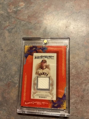 2010 Topps Allen & Ginter's - Framed Mini Relics Buster Posey #AGR-BP (MEM, RC) - Image 1 of 2