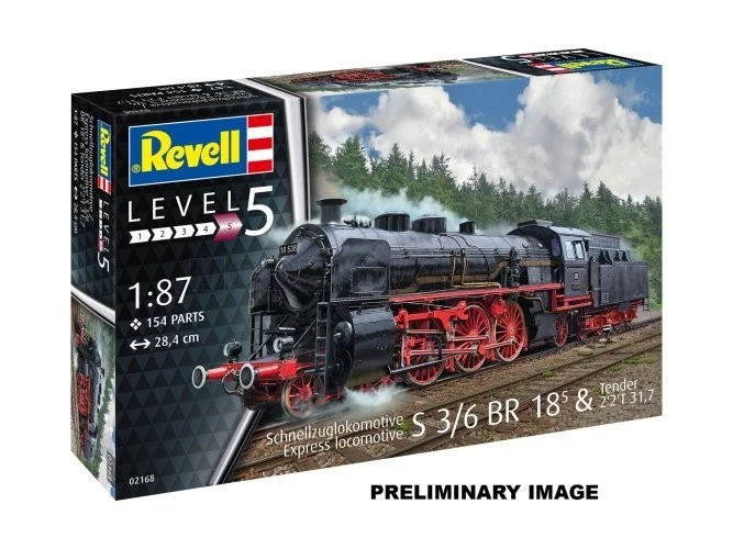REVELL 62168 Model Set Express Loco S3/6 BR 18(5) with Tender - Immagine 1 di 1