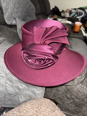 Aussie Austine Original DRESS HAT Eggplant Purple - Image 1 of 4